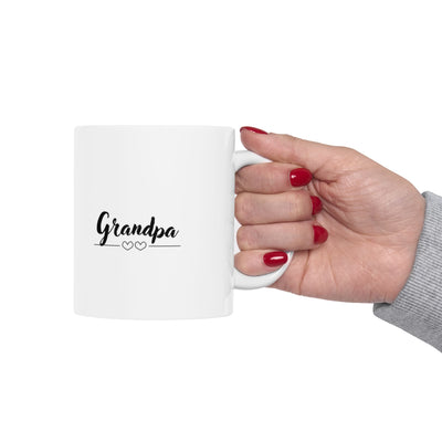 Photo Personalization Mug Grandpa in Snow Frame