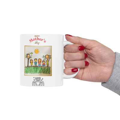 Custom Childrens Drawing Mothers Day Mug