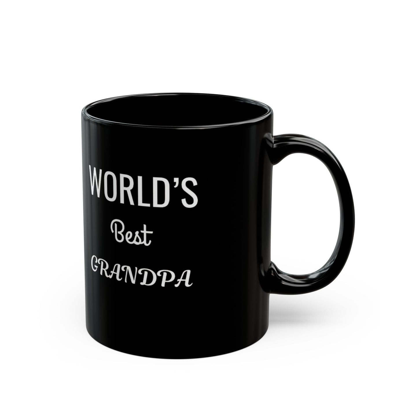 Worlds Best Grandpa Black Mug (11oz, 15oz)