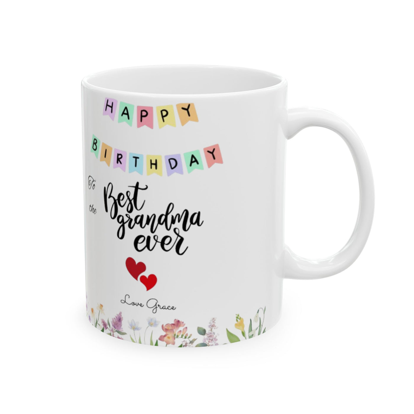 Name Personalized Grandma Mug