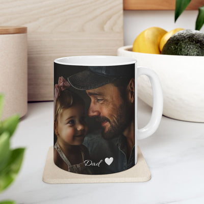 Custom Mug Photo Dad & Daughter