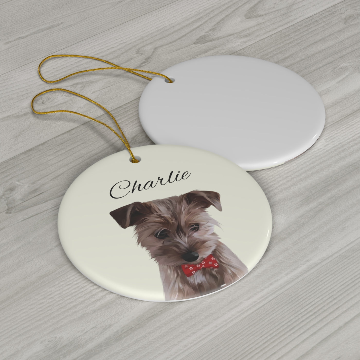 Personalized Dog Ornaments x 2