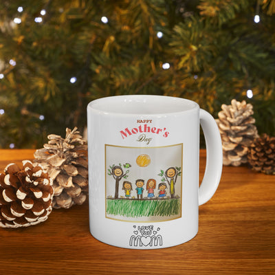 Custom Childrens Drawing Mothers Day Mug