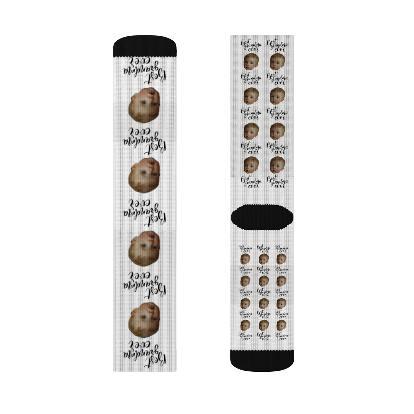 Personalized Face Socks Grandma Gift