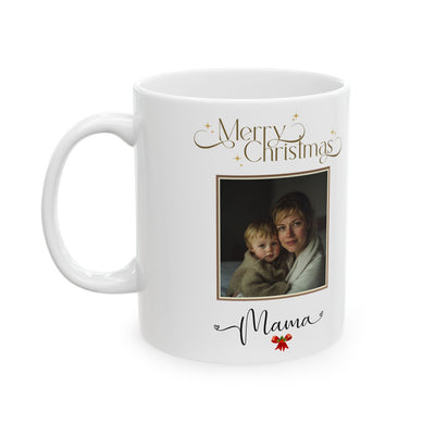 Happy Christmas Photo Mom Mug