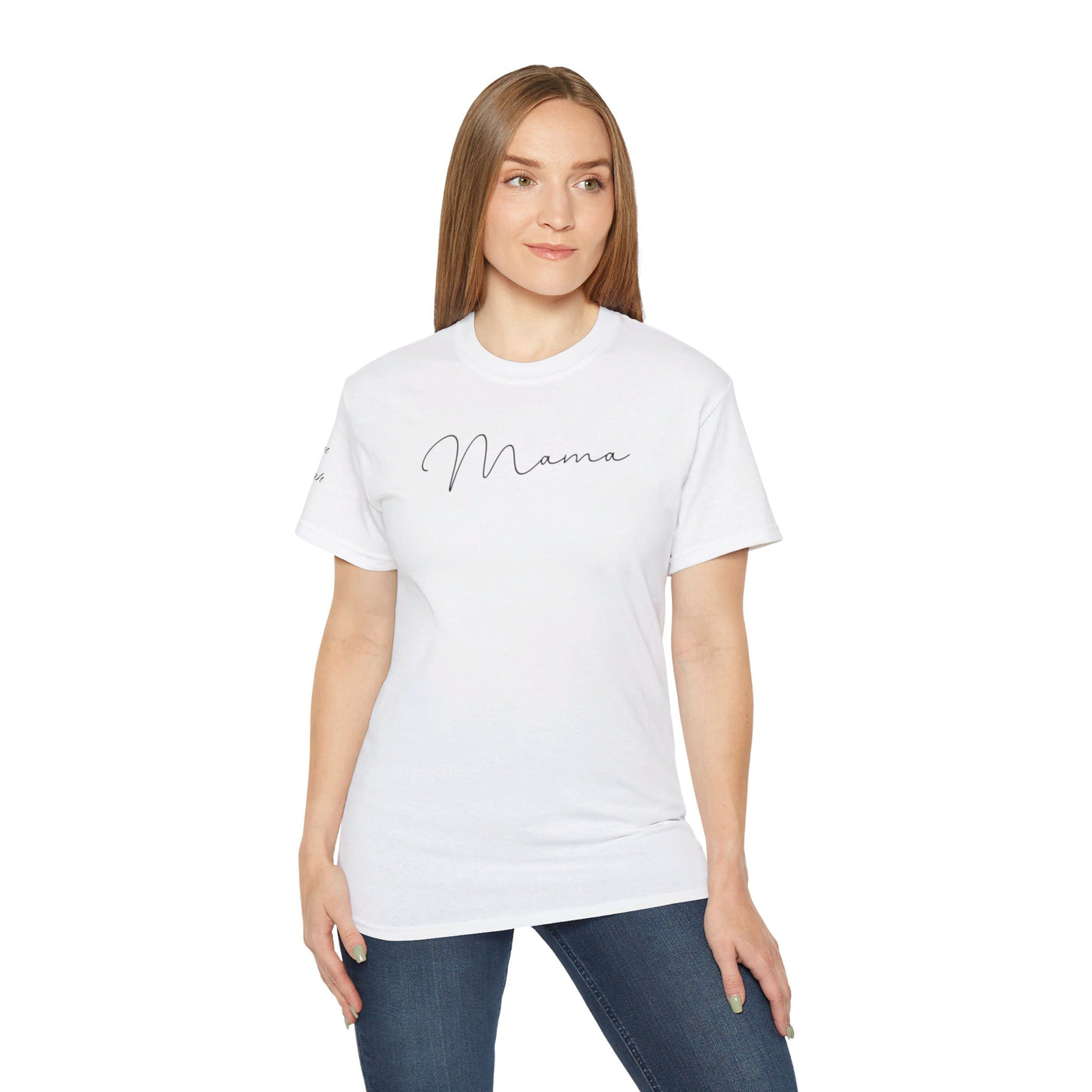 Mama Tshirt Sleeves Personalized