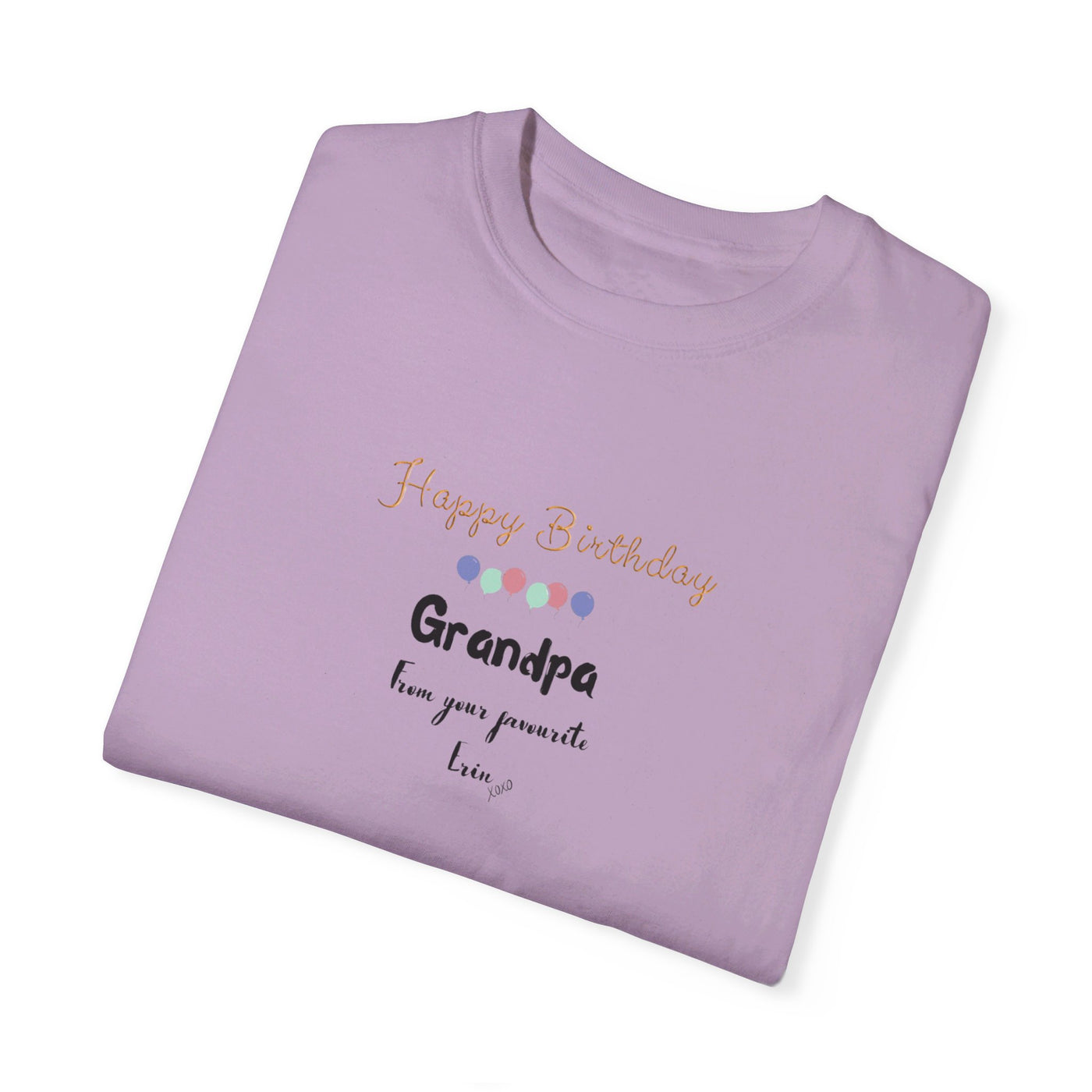 Personalized Name Happy Birthday Grandpa Tshirt