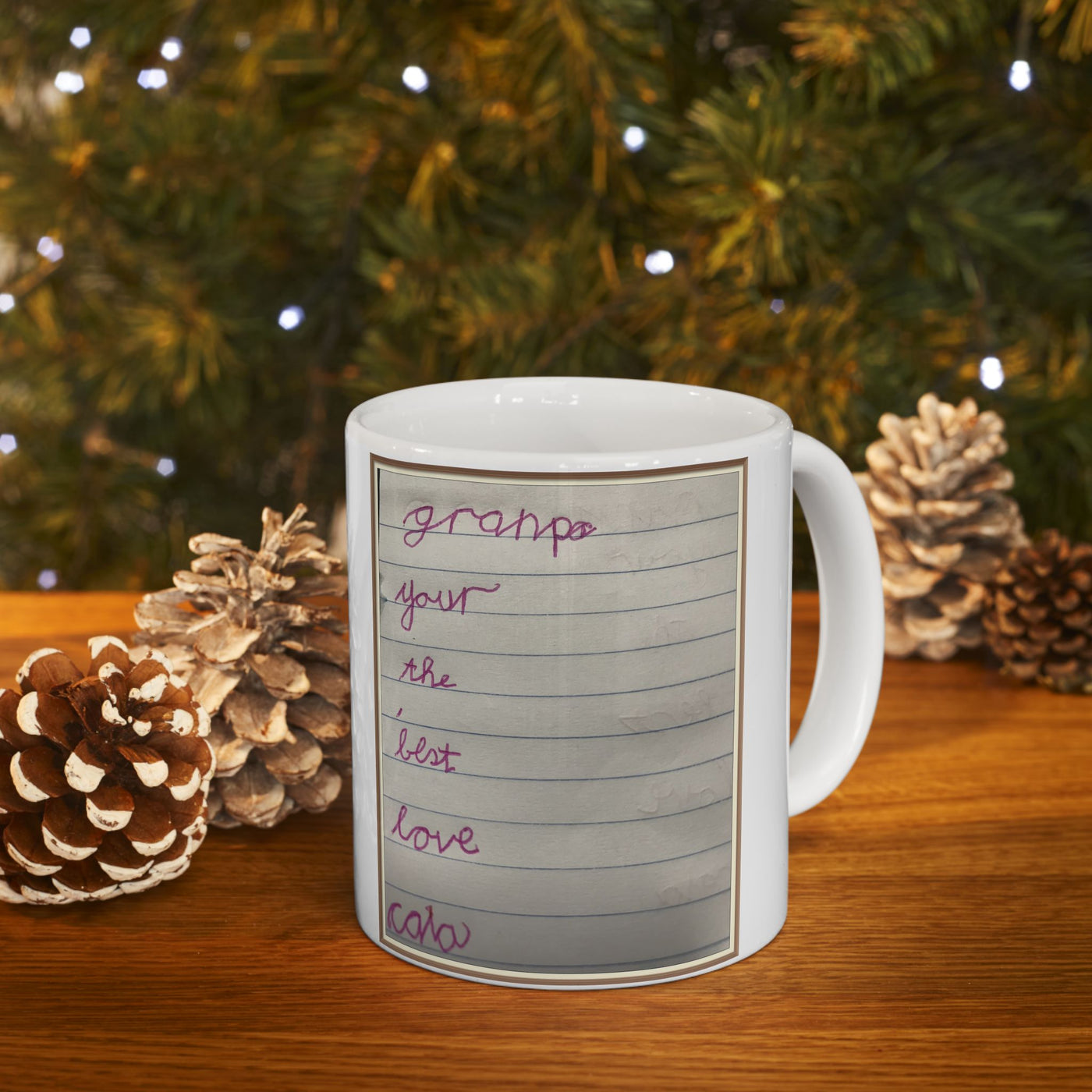 Childrens Writing Grandpa Mug