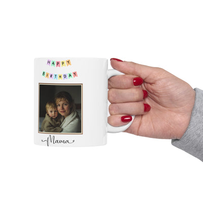 Happy Birthday Mom Mug with Photo