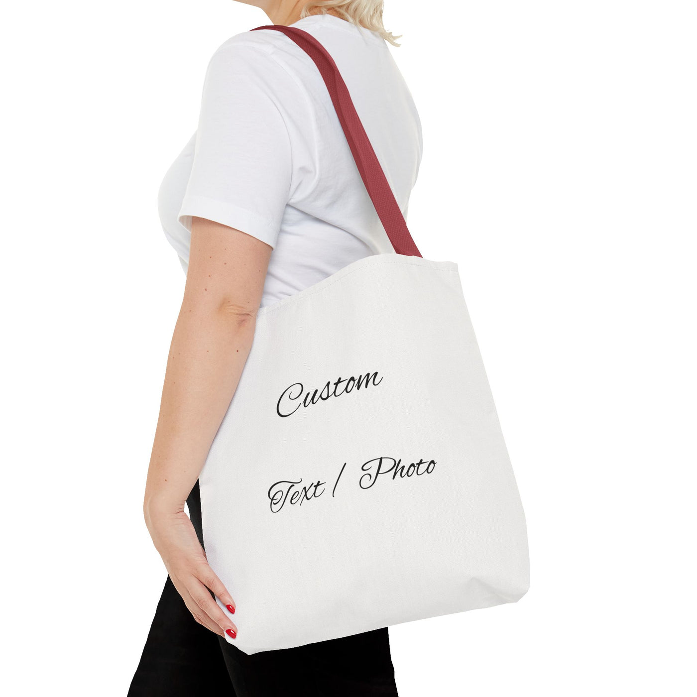 Custom Text or Photo Tote Bag