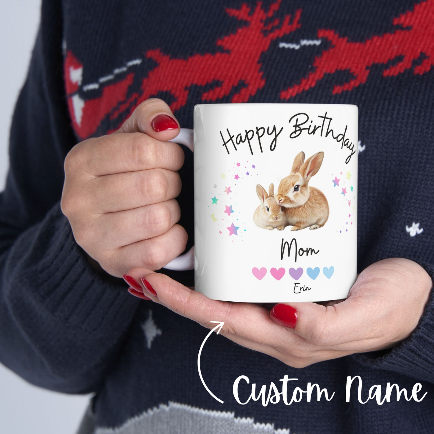 Mom Birthday Gift, Custom Coffee Mug