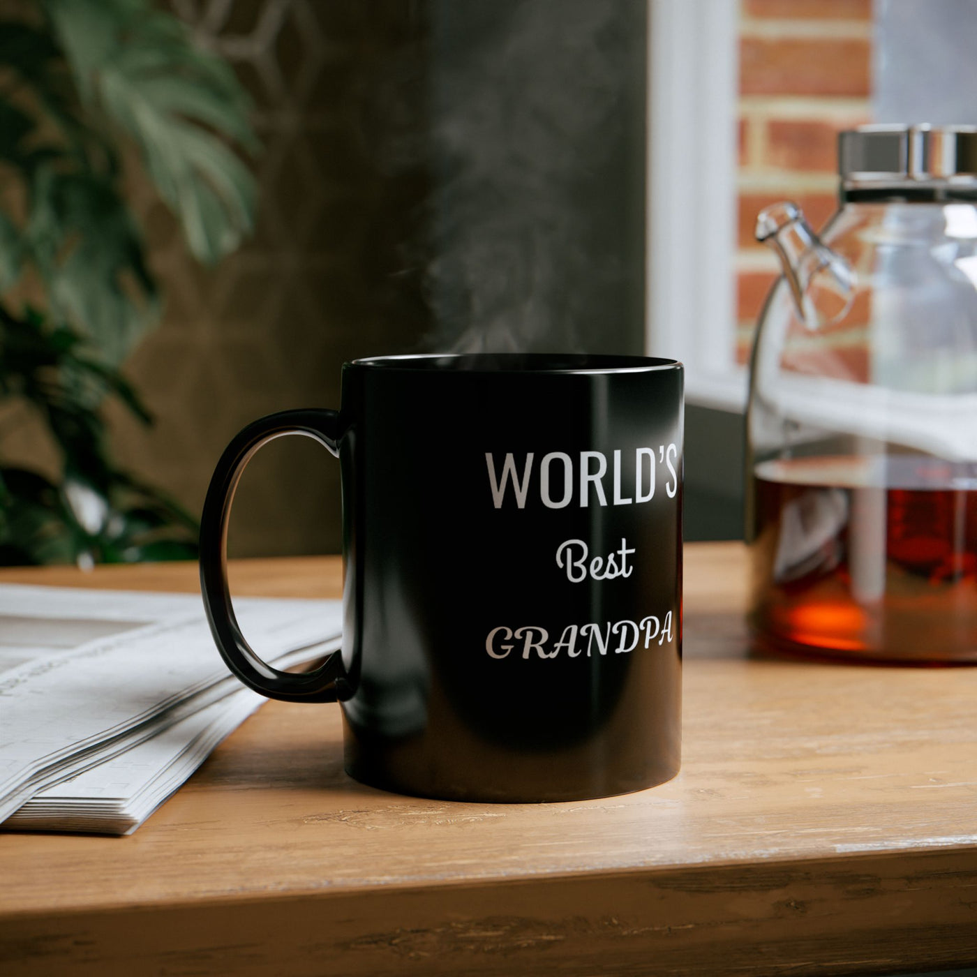 Worlds Best Grandpa Black Mug (11oz, 15oz)