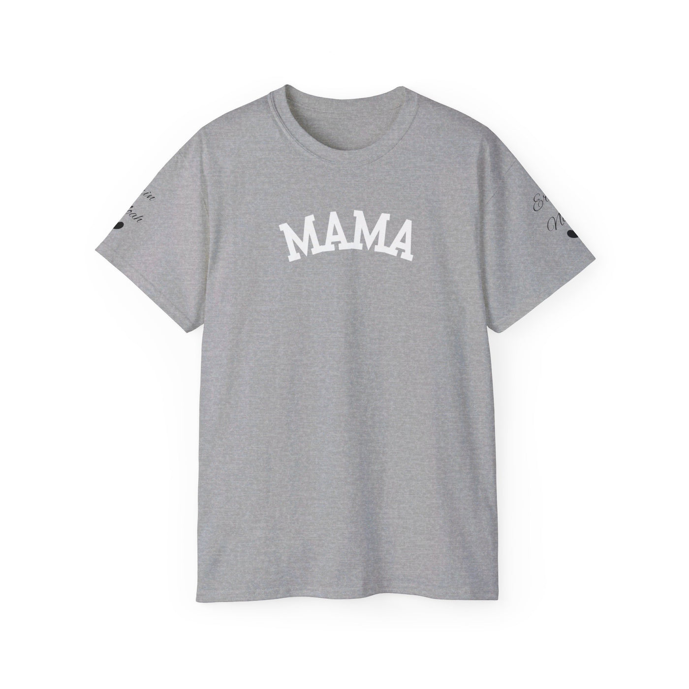 Mama Tshirt Sleeves Personalized