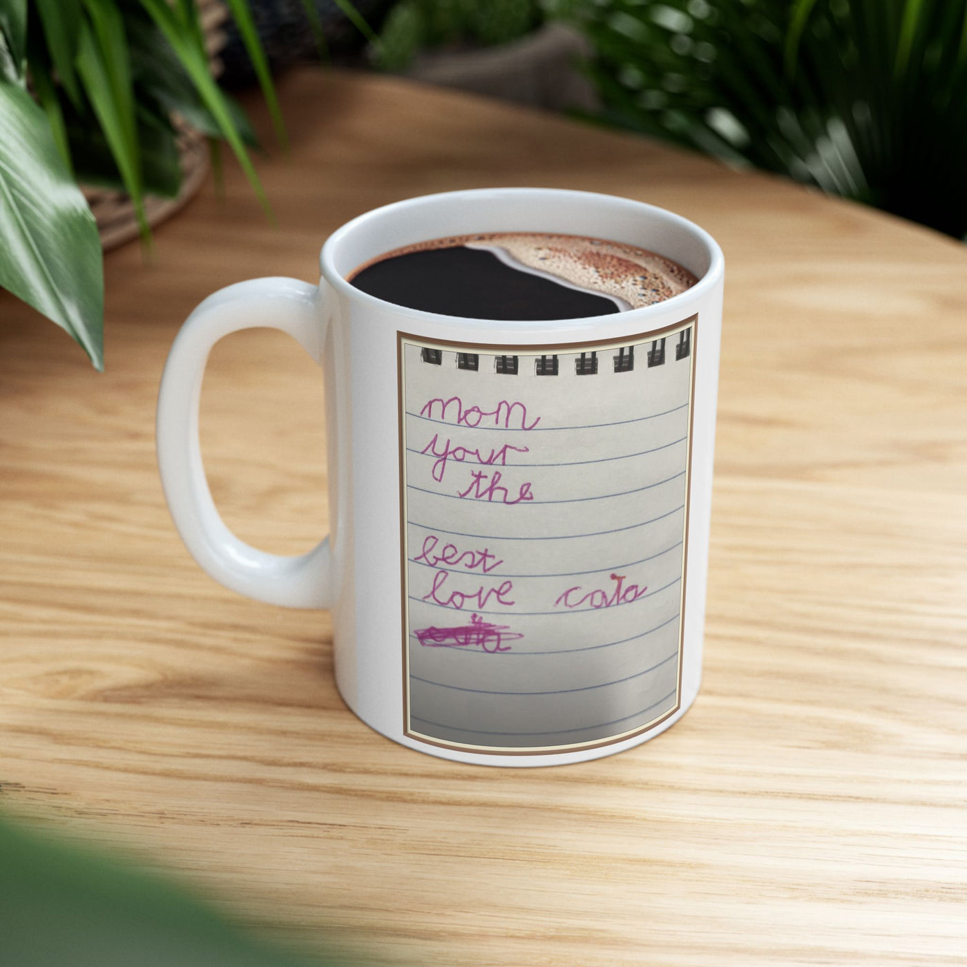 Childrens Writing Mom Mug