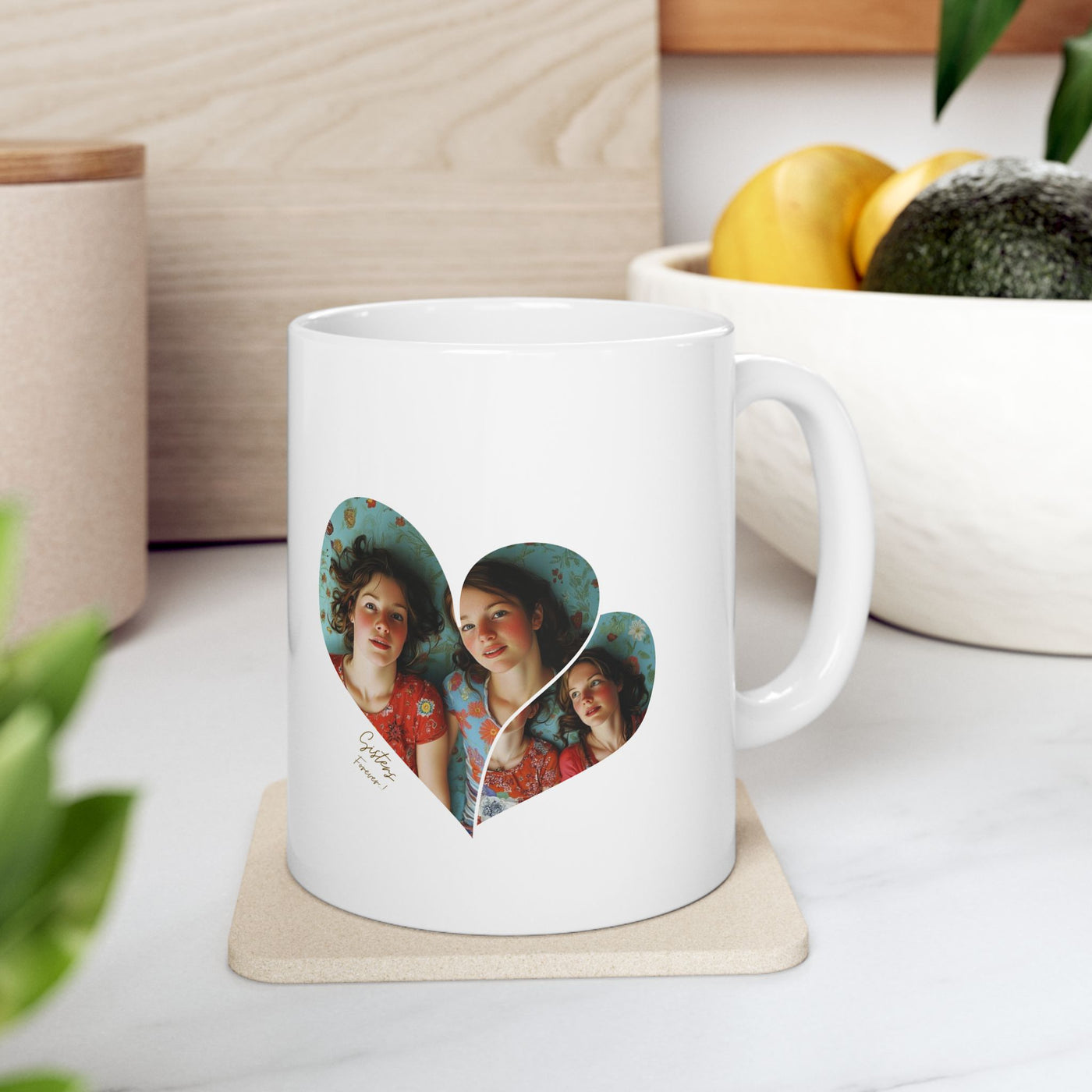 Personalized Photo Mug, Gift for Sister