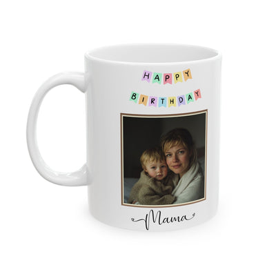 Happy Birthday Mom Mug with Photo