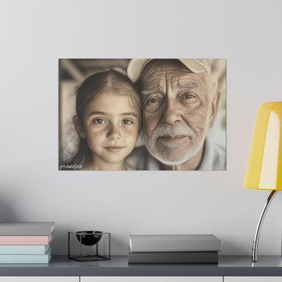 Photo Grandpa Matte Canvas, Stretched, 0.75"