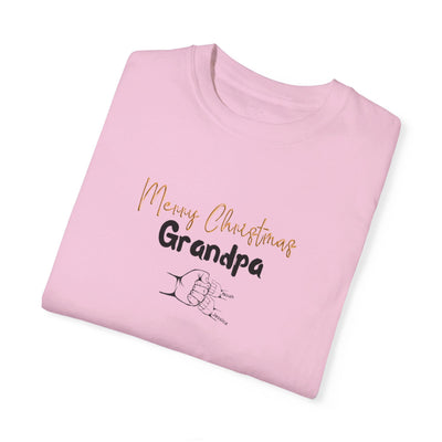 Personalized Name Christmas Grandpa Tshirt