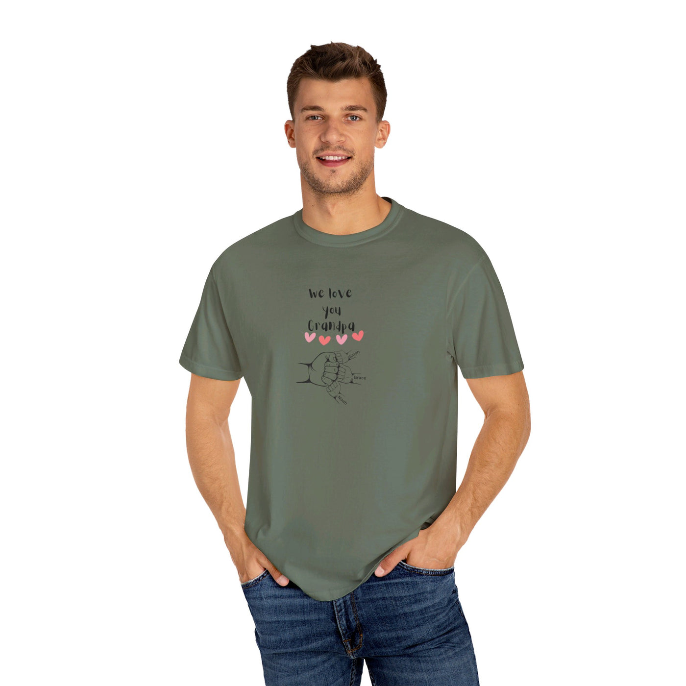 Grandpa Tshirt Personalized Names