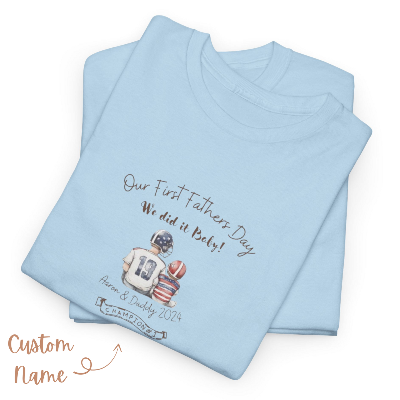 Personalized Shirt, First Fathers Day Shirt, Gift For Dads