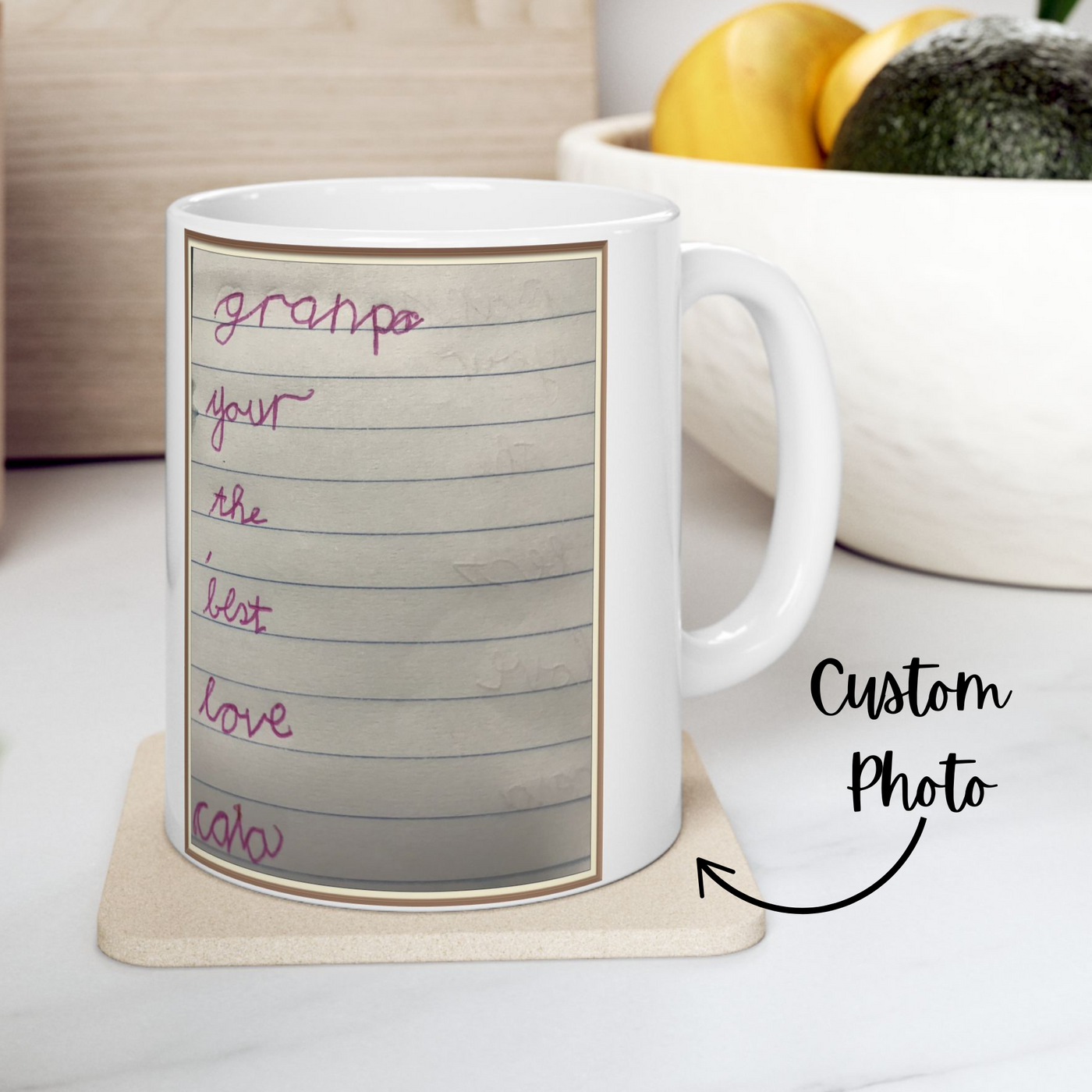 Childrens Writing Grandpa Mug