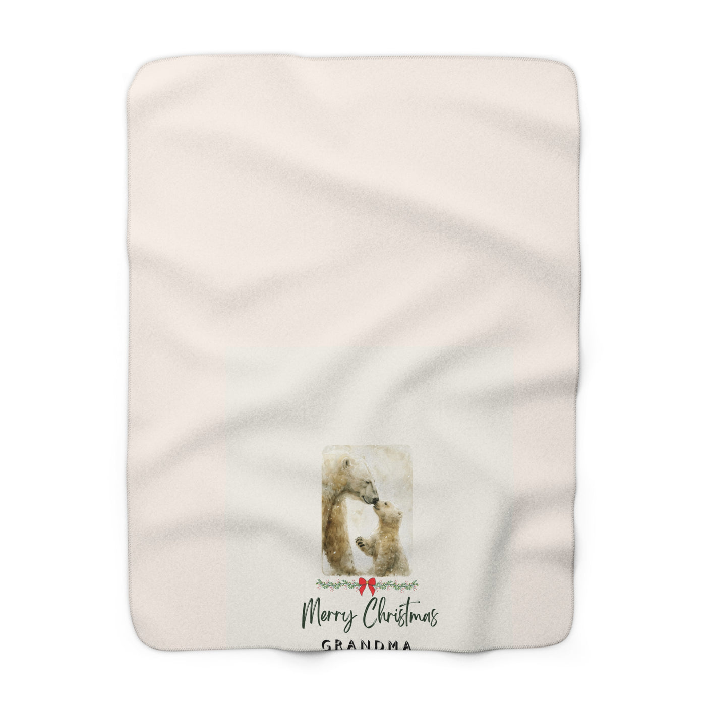 Merry Christmas Grandma Fleece Blanket