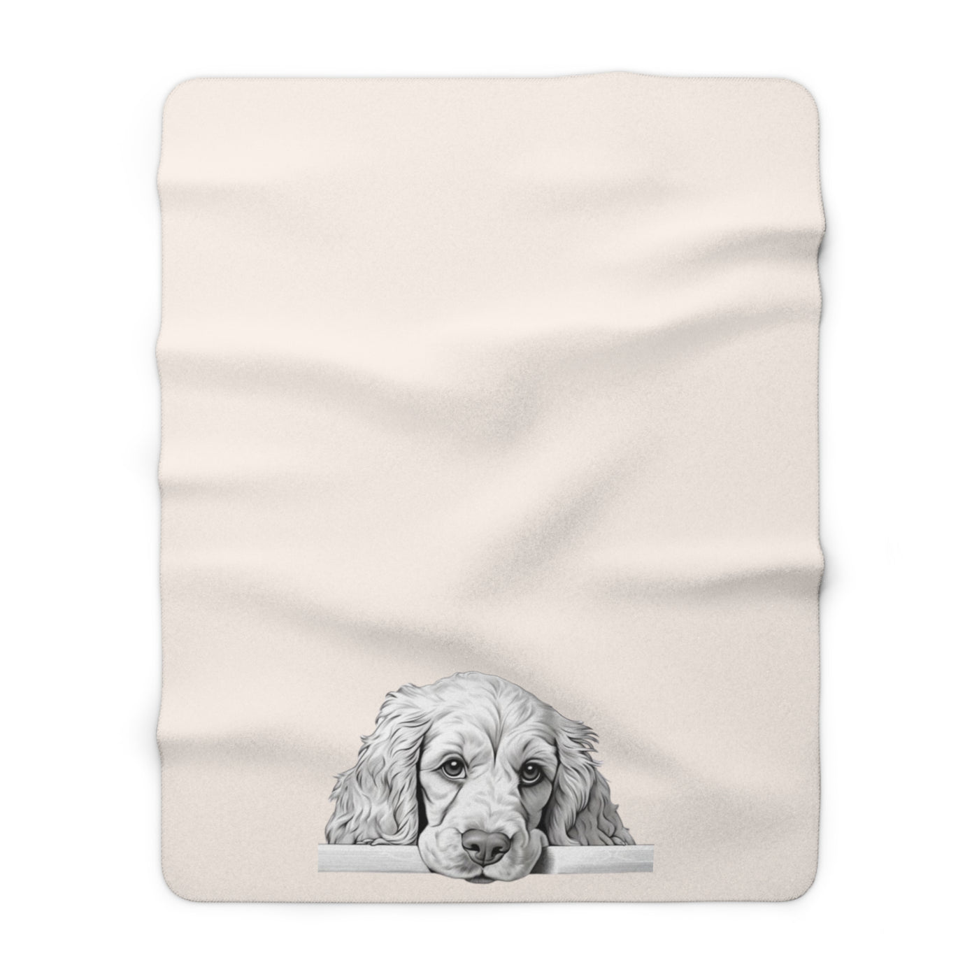 Springer Spaniel Sherpa Fleece Blanket