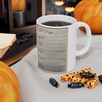 Childrens Writing Grandpa Mug