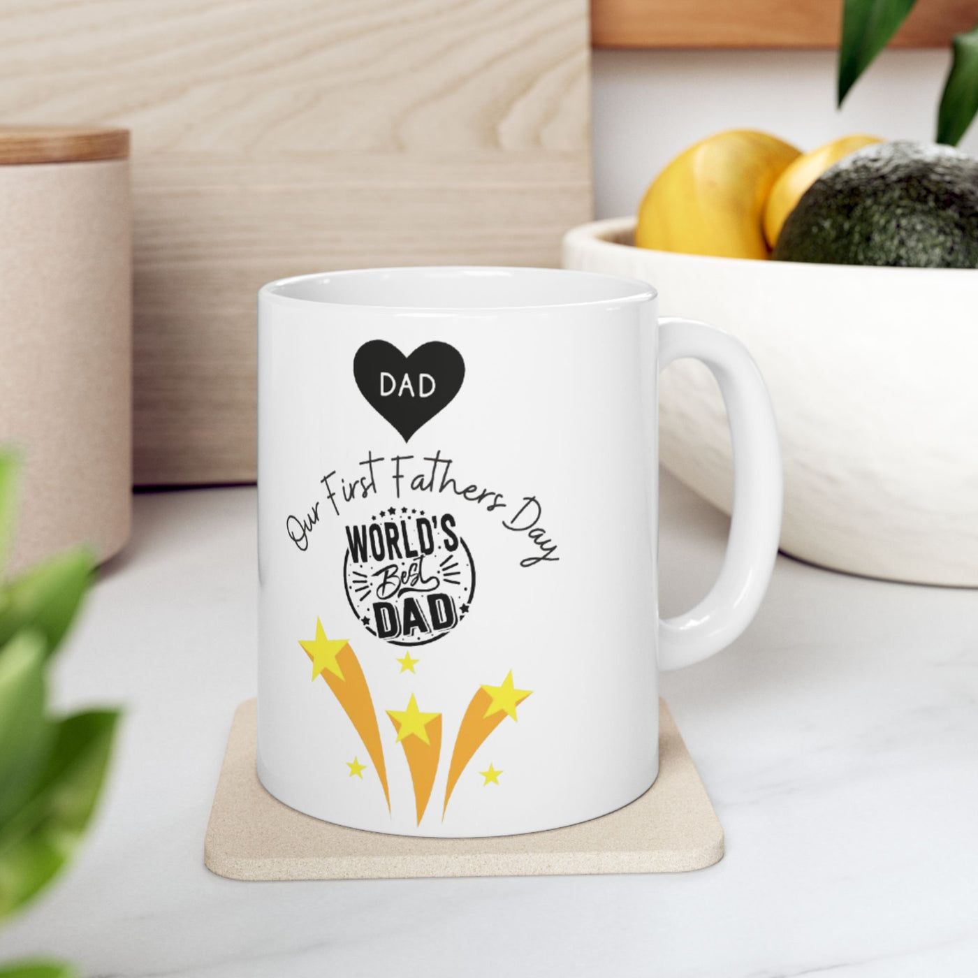 Dad First Fathers Day Mug