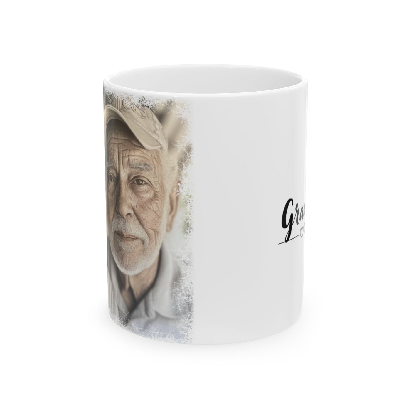 Photo Personalization Mug Grandpa in Snow Frame