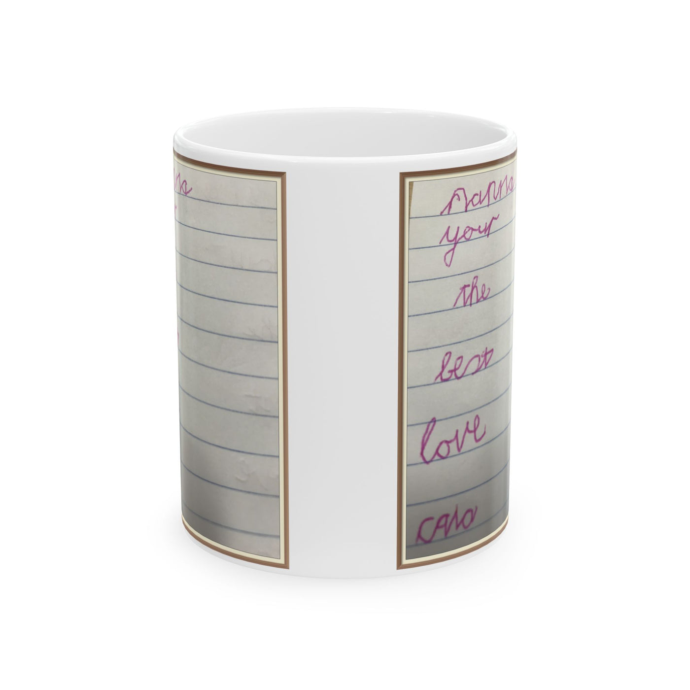 Childrens Writing Nanna Mug