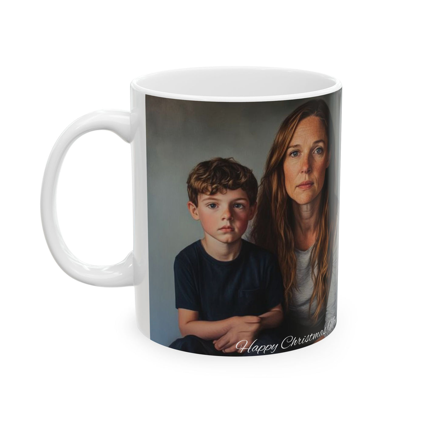 2 Photo Mug Happy Christmas Mom