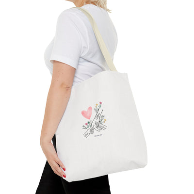 Mom Kids names Tote bag