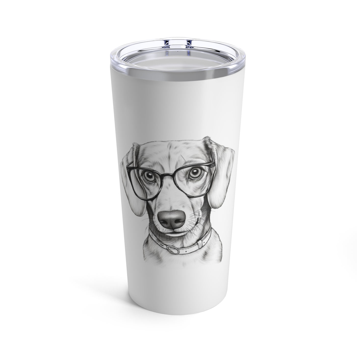 Dachshund Tumbler, Stainless Steel Travel Mug with Handle, 14oz