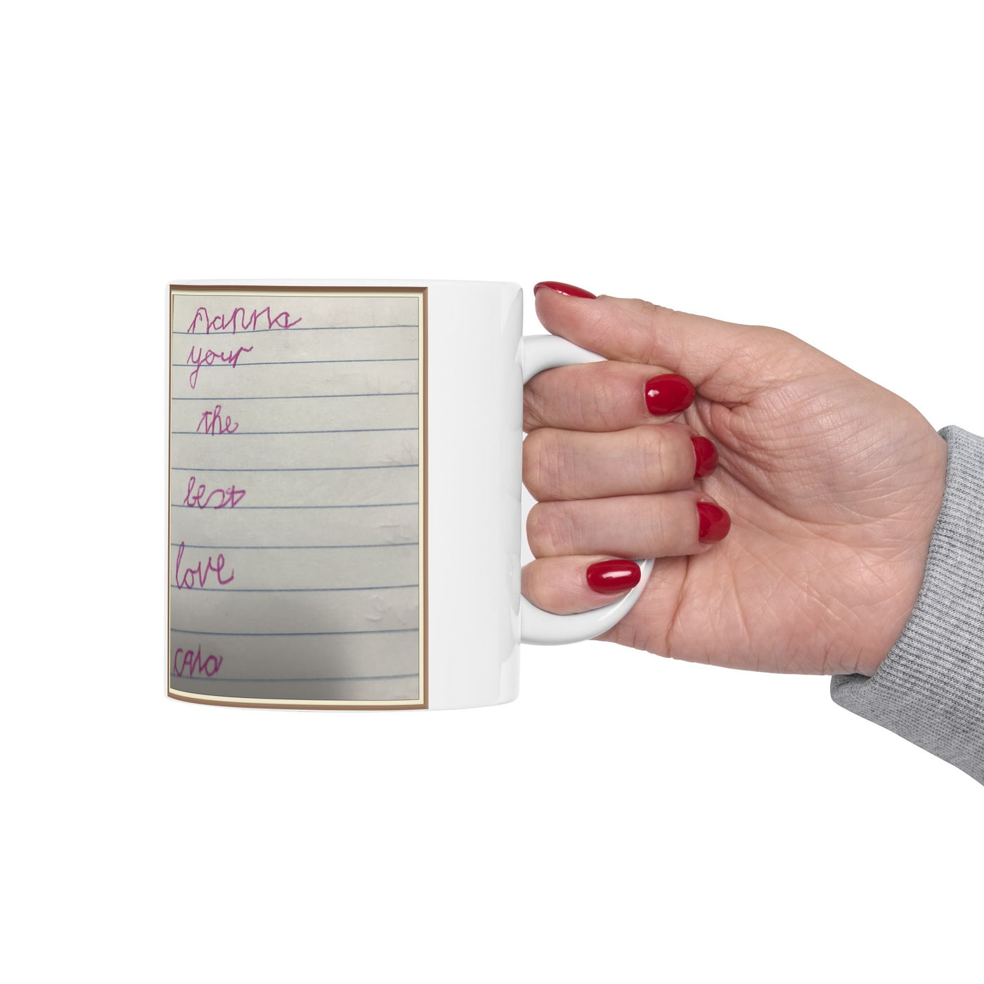 Childrens Writing Nanna Mug