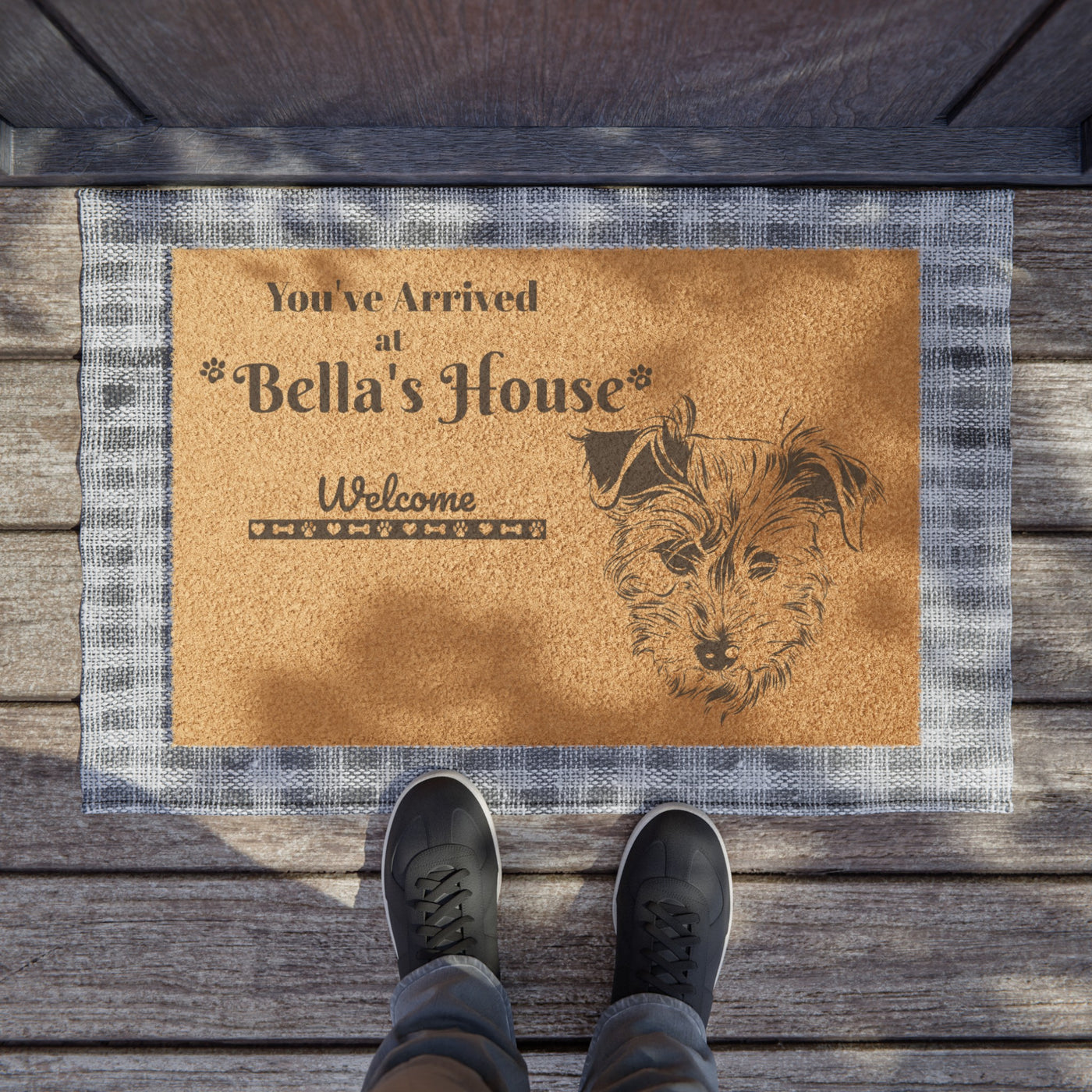 Custom pet Door Mat