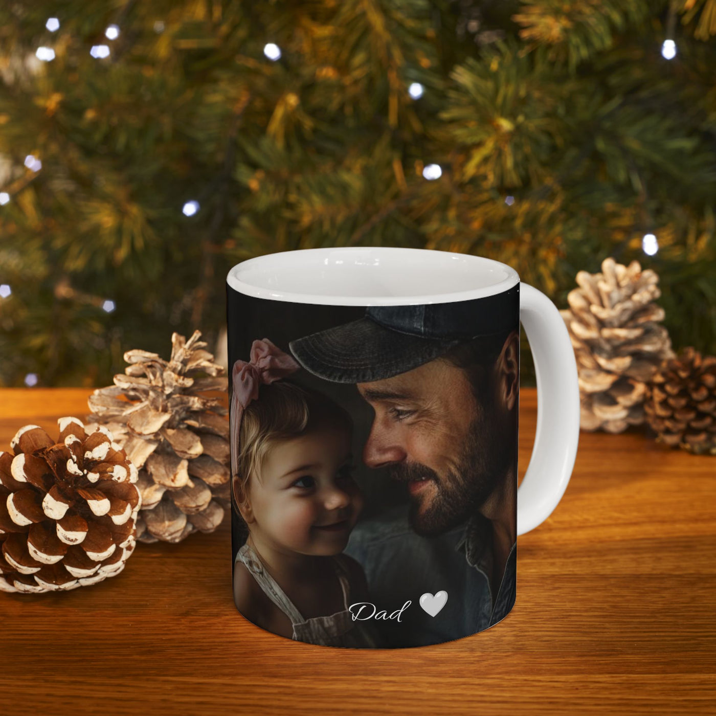 Custom Mug Photo Dad & Daughter