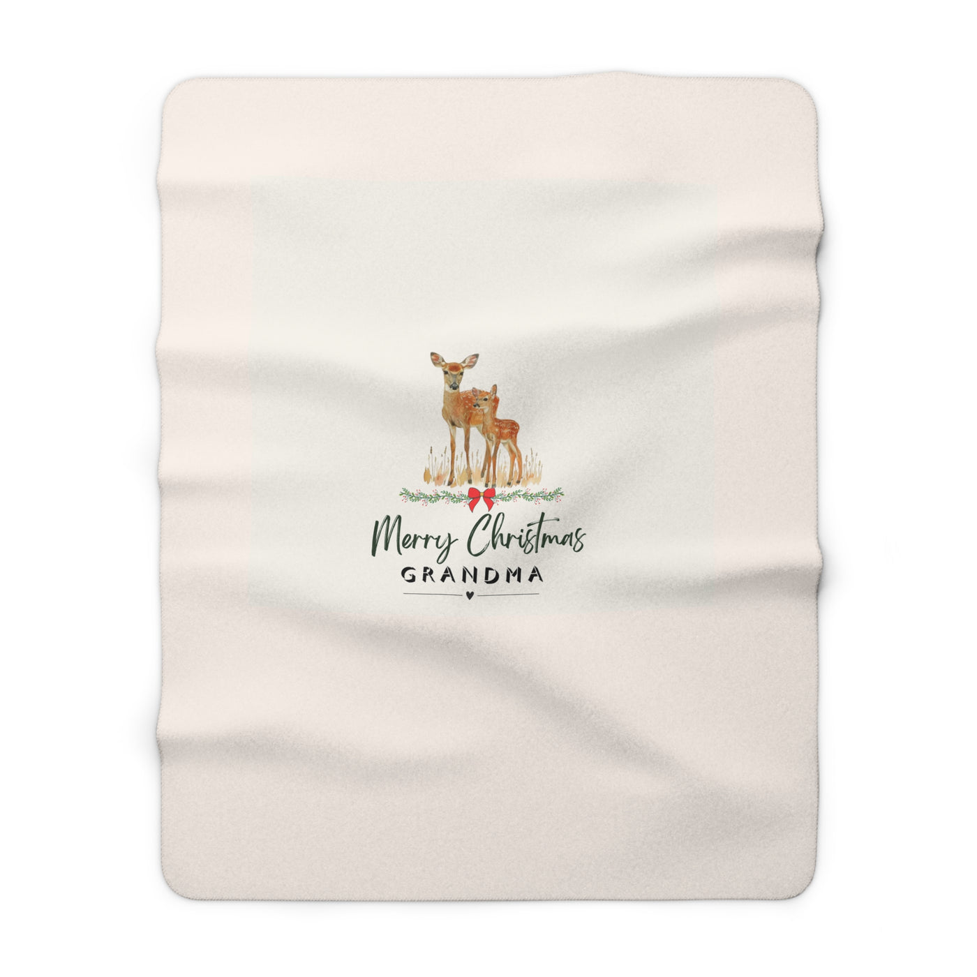 Merry Christmas Grandma Fleece Blanket