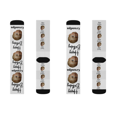 Personalized Face Socks Grandpa Gift