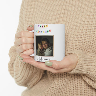 Happy Birthday Mom Mug with Photo