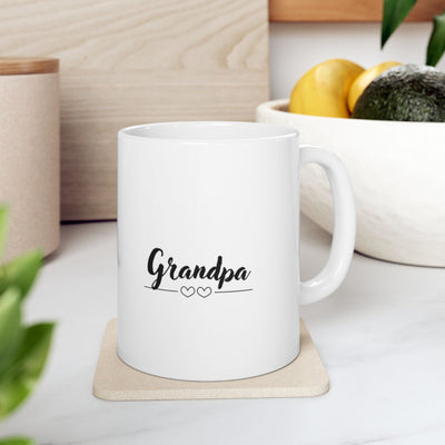 Photo Personalization Mug Grandpa in Snow Frame