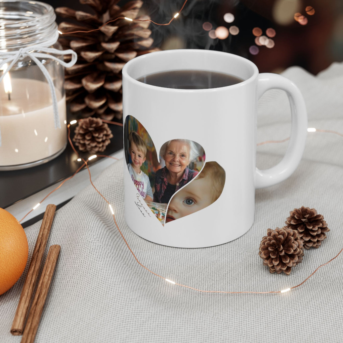 Grandmothers Photo Mug x 2 photos per mug