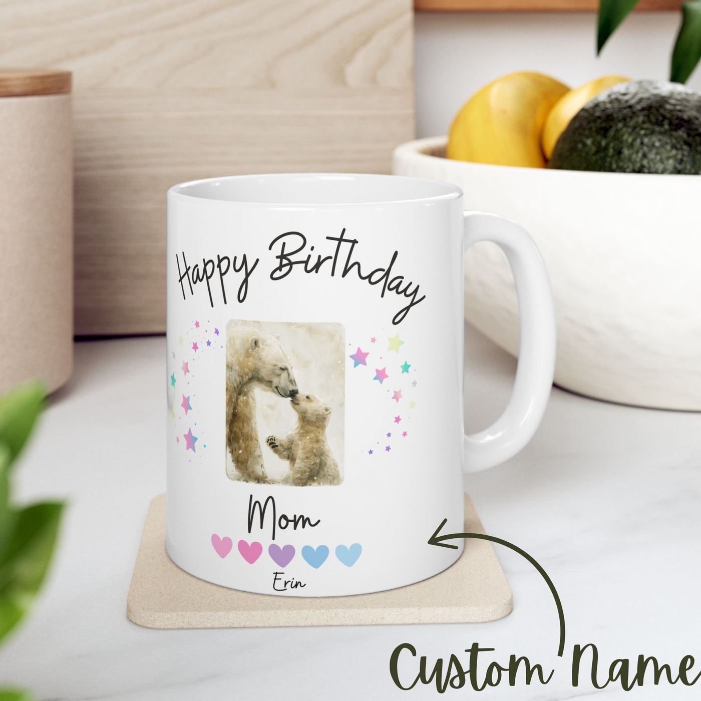 Mom Birthday Gift, Custom Coffee Mug