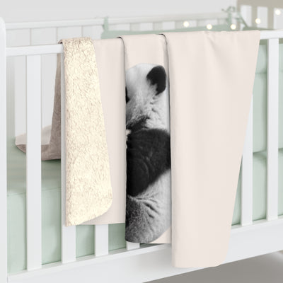 Panda Sherpa Fleece Blanket