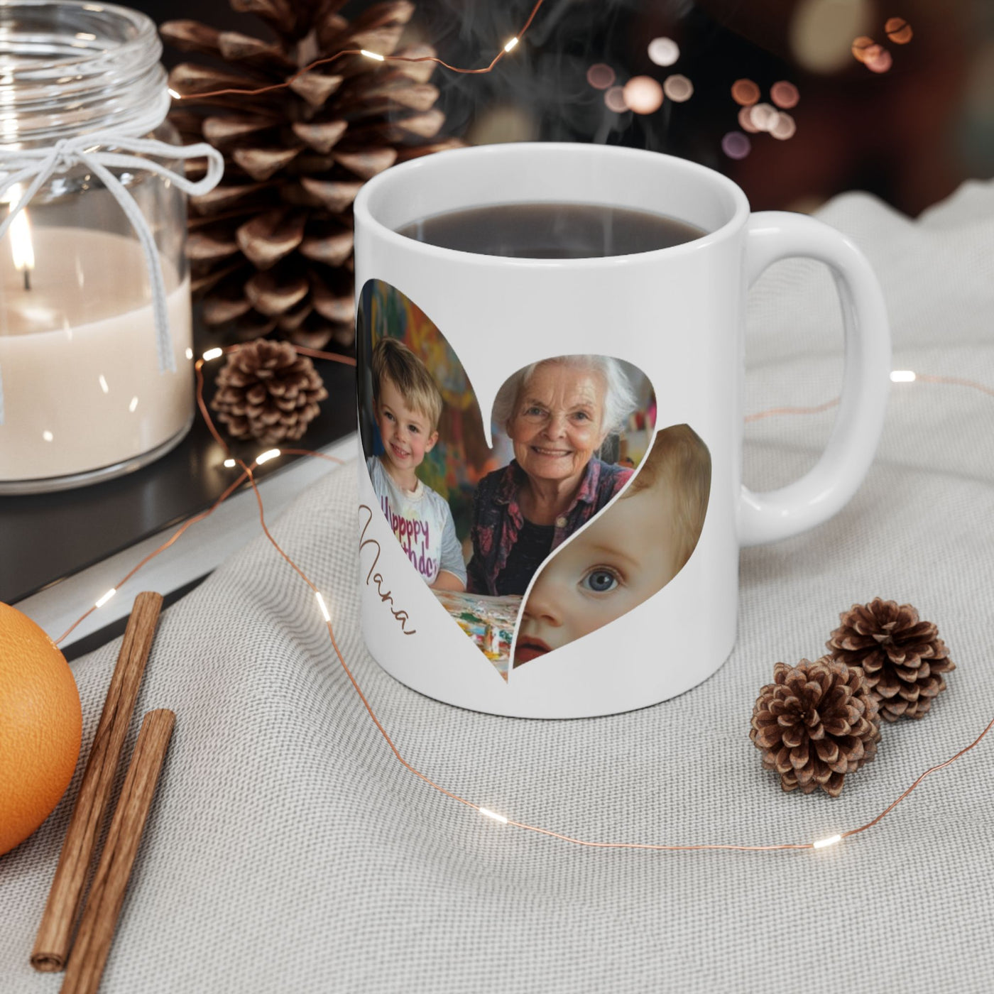 Personalized Photos Nana x 2 Mug