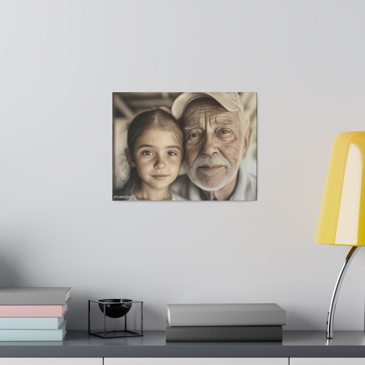 Photo Grandpa Matte Canvas, Stretched, 0.75"