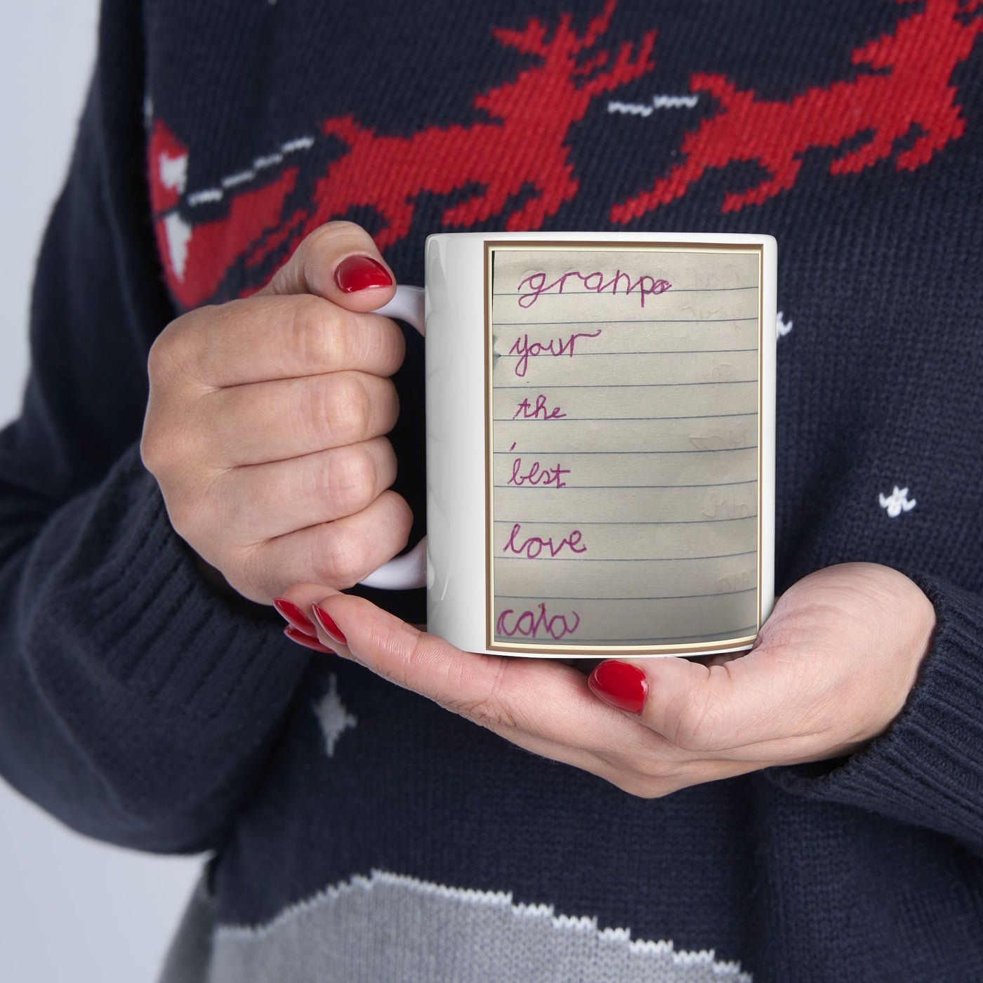 Childrens Writing Grandpa Mug