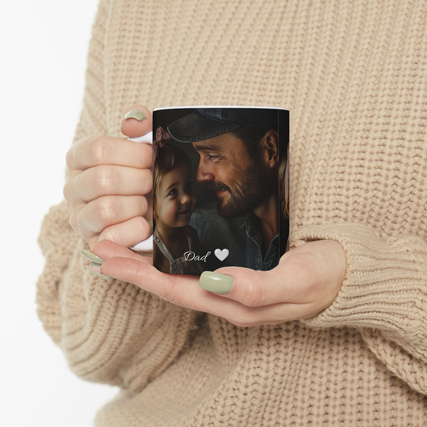 Custom Mug Photo Dad & Daughter