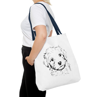 Poodle Puppy Tote Bag