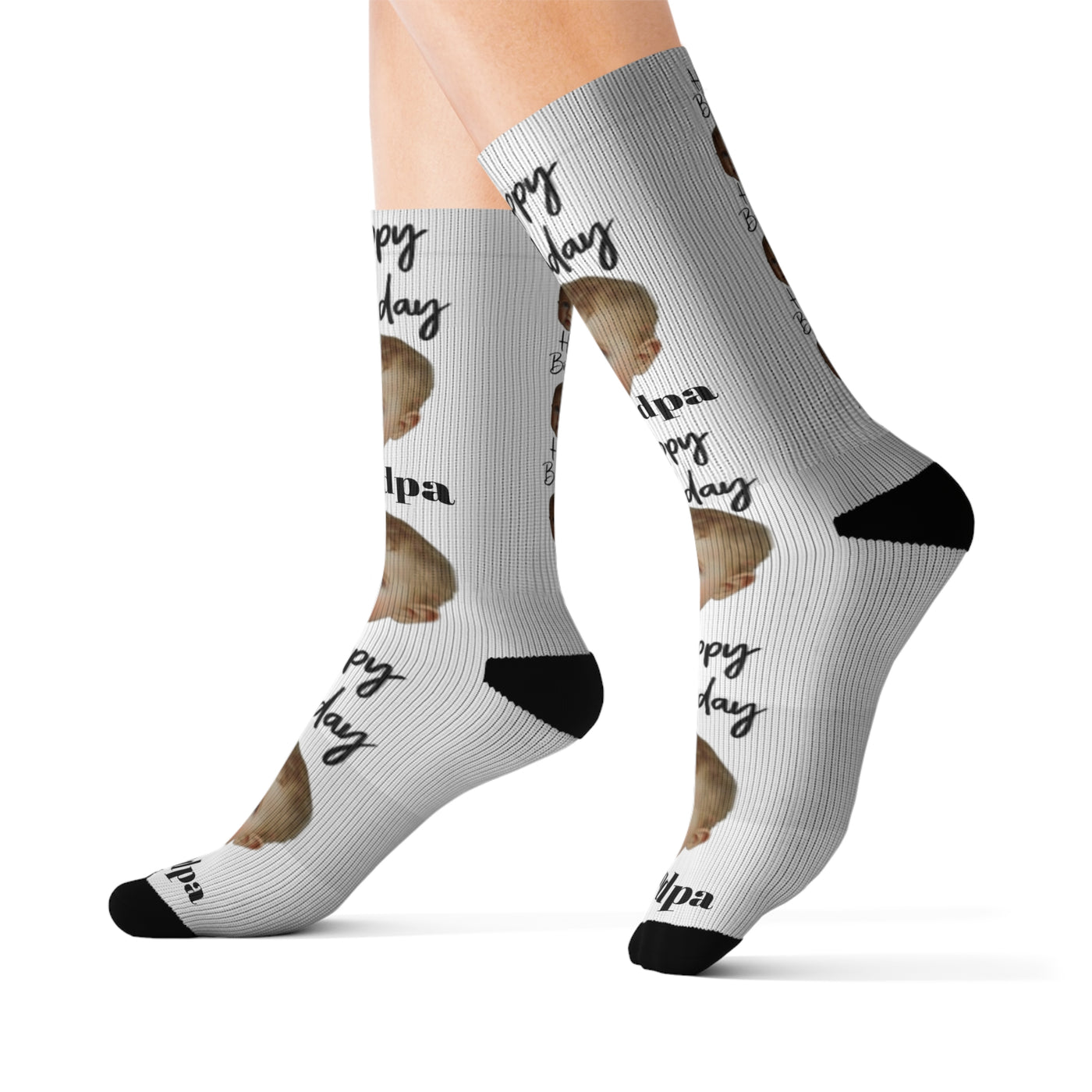 Personalized Face Socks Grandpa Gift